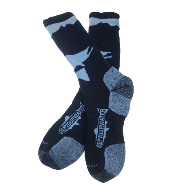 Rep Your Water Jumping Trout Socks Pair